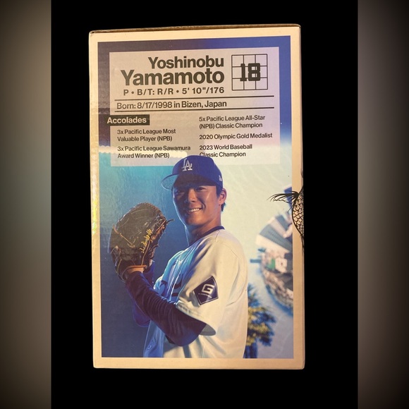LOS ÁNGELES DODGERS YOSHINOBU YAMAMOTO BOBBLEHEAD - Picture 2 of 6